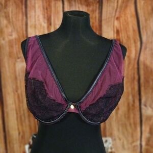 Cacique Elegant Purple Lace Women's Bra